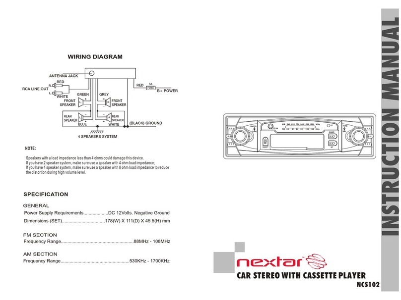 Nextar NCS-102 instruction manual
