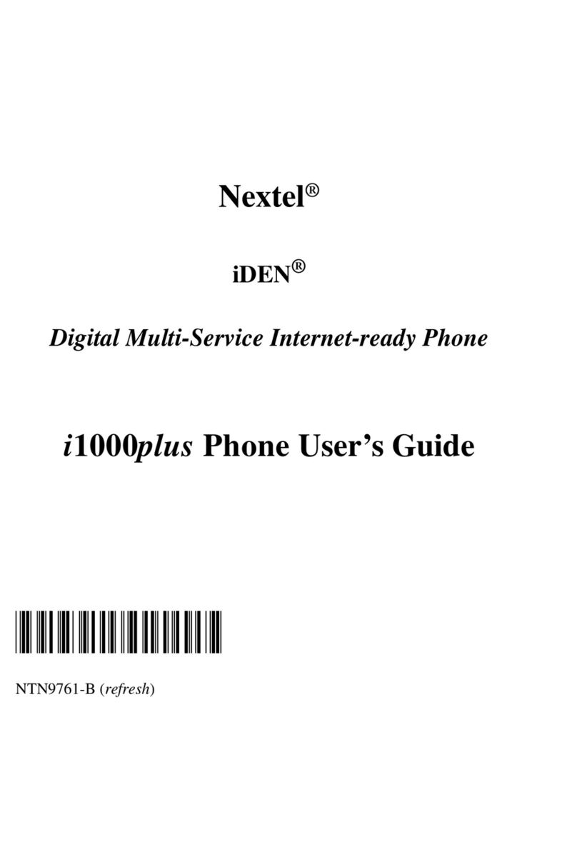 Motorola Nextel iDEN i1000plus User manual