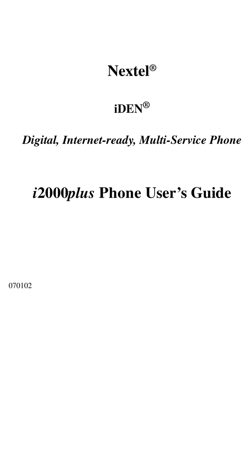 Motorola Nextel iDEN i2000plus User manual