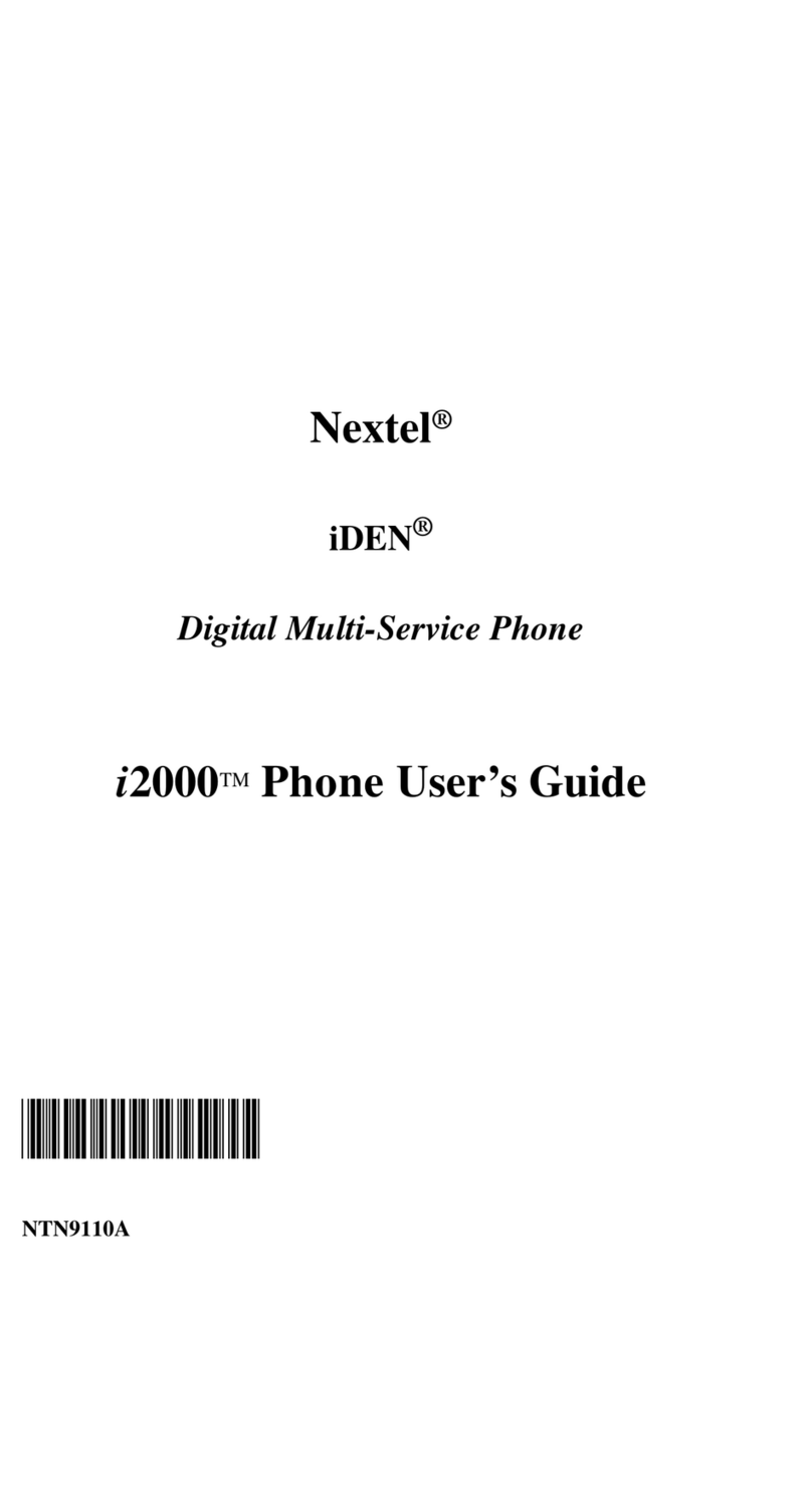 Motorola i2000 user guide