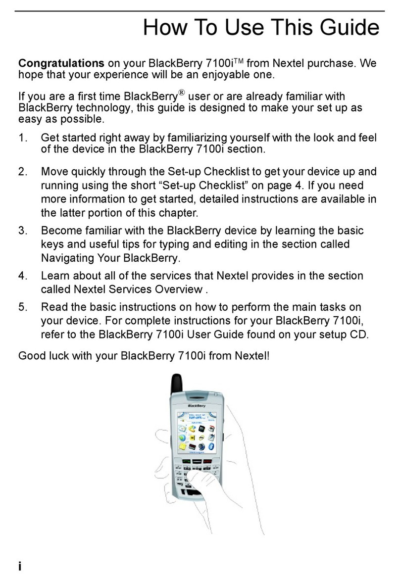 Nextel BlackBerry 7100i user guide