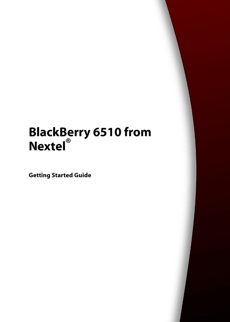 Nextel BlackBerry 6510 User manual Nextel BlackBerry 6510 User manual