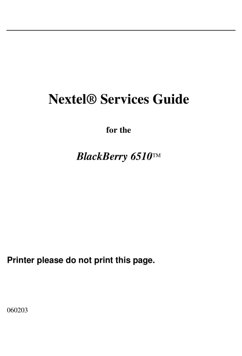 Nextel BlackBerry 6510 Service guide