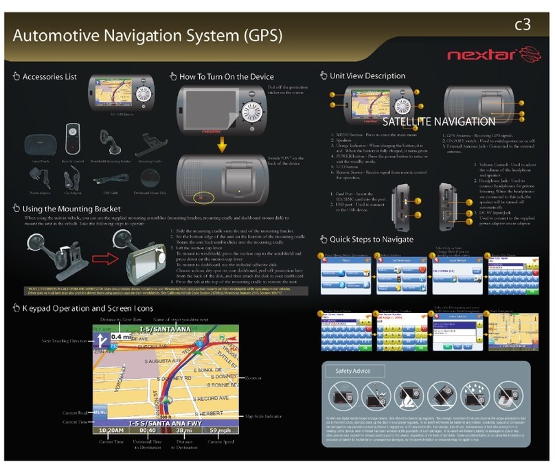 Nextar C3 User manual