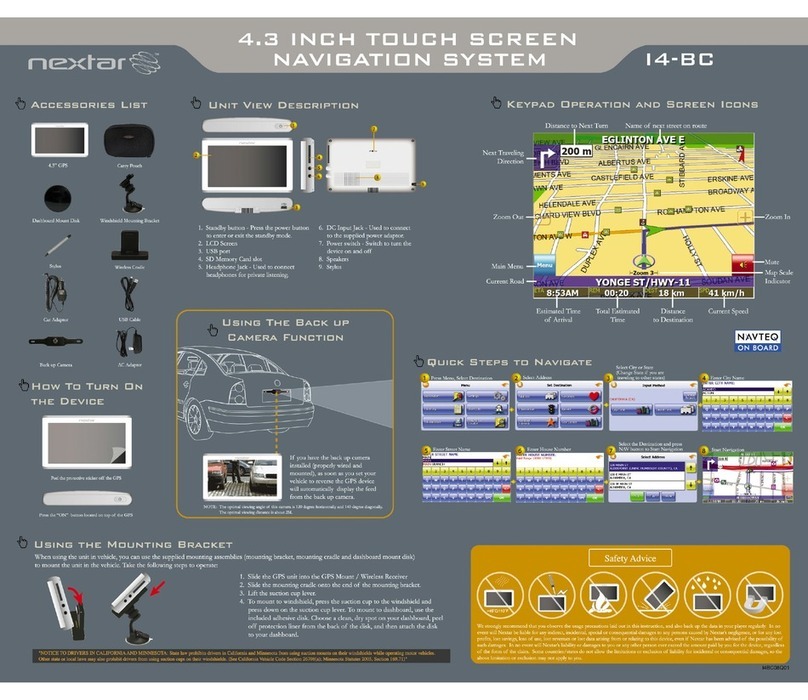 Nextar I4-BC - Automotive GPS Receiver quick guide