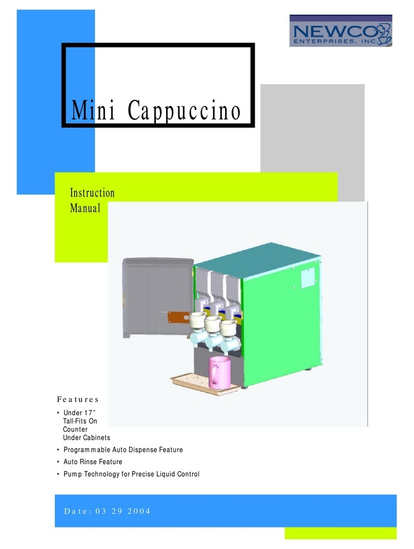 Newco Mini-Cappuccino User manual Newco Mini-Cappuccino User manual