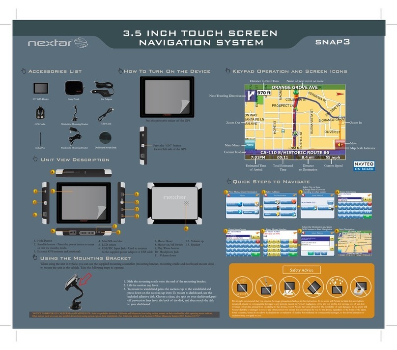 Nextar SNAP3 User manual