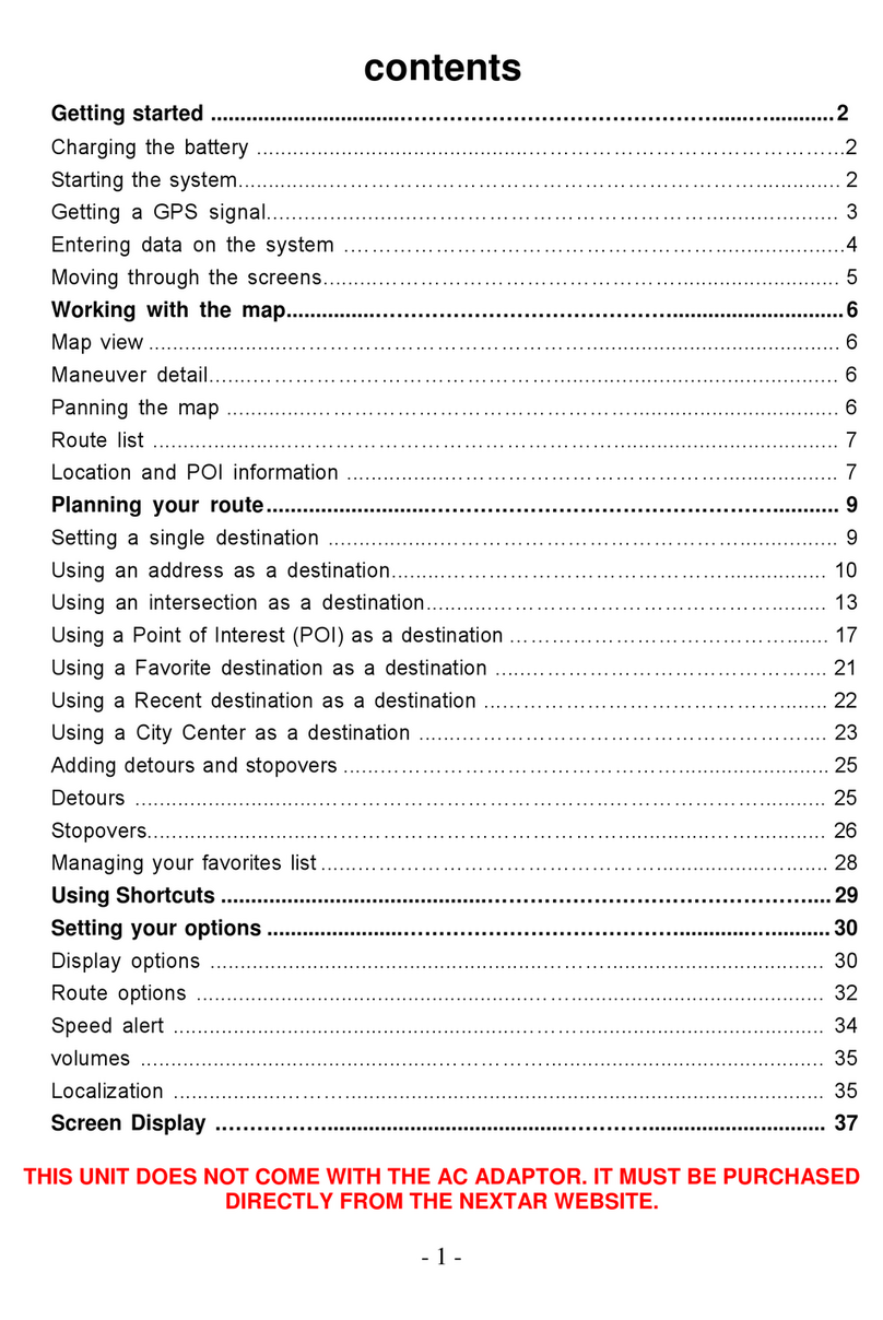 Nextar HGPS35 Software guide