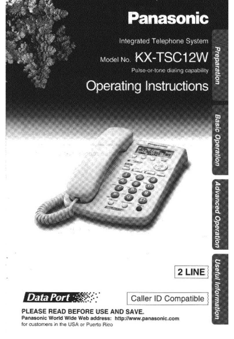 Panasonic KX-TSC12W User manual