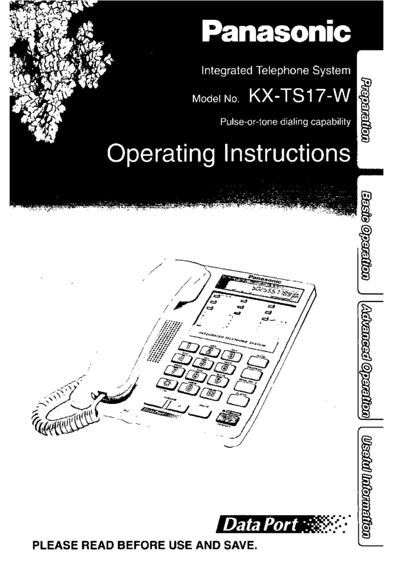 Panasonic KX-TS17W user guide