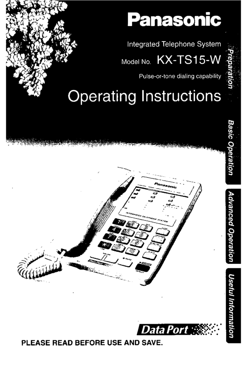 Panasonic KXTS15W - PHONE-LO user guide