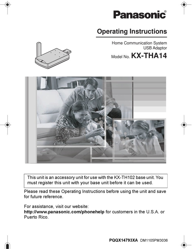 Panasonic KX-THA14 operating instructions