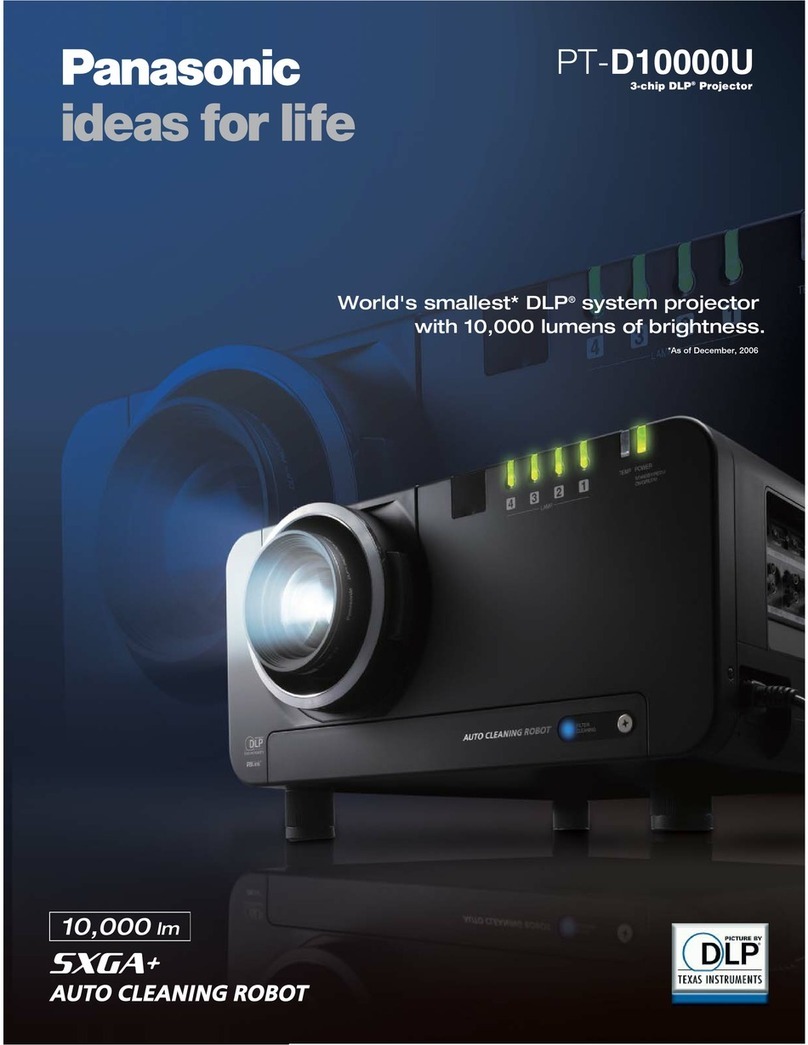 Panasonic PT-D10000 Series User manual