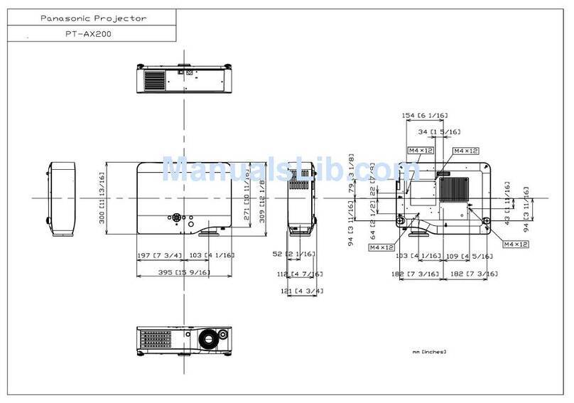 Panasonic PT-AX200 User guide