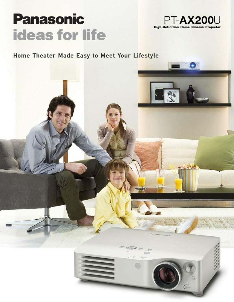 Panasonic PT-AX200 User manual Panasonic PT-AX200 User manual