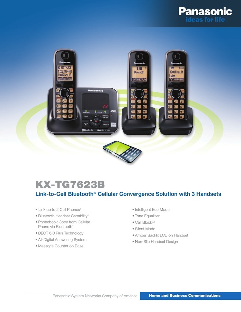 Panasonic KX-TG7623B User manual