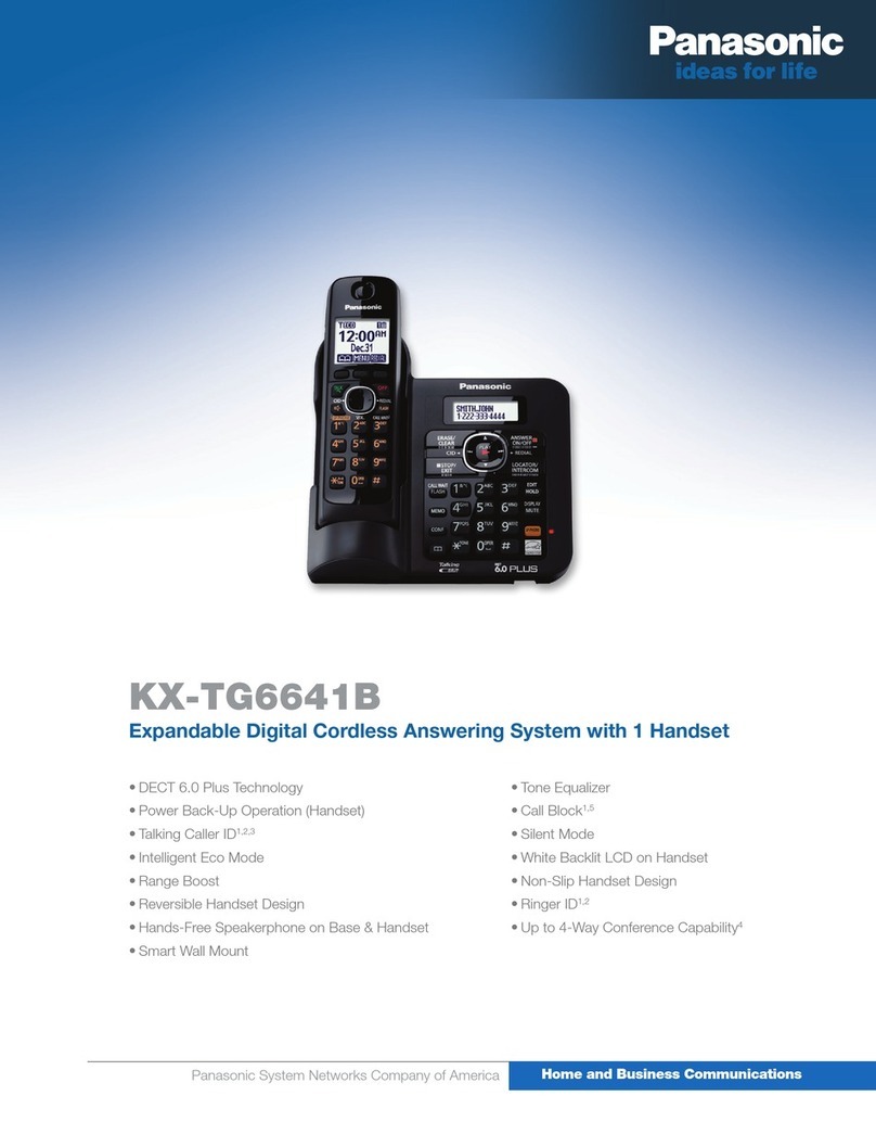 Panasonic KX-TG6641B User manual