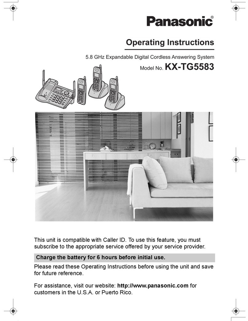 Panasonic KX-TG5583PK operating instructions