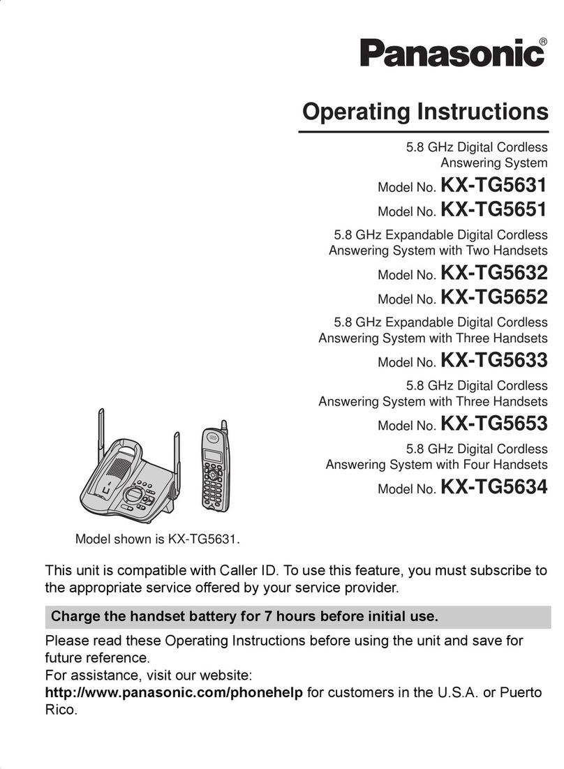 Panasonic KX-TG5631S operating instructions