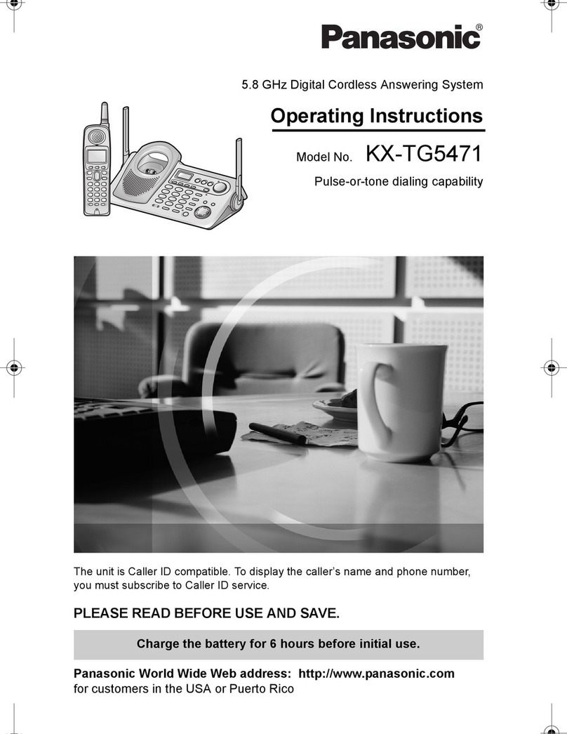 Panasonic Digital Answering Device operating instructions