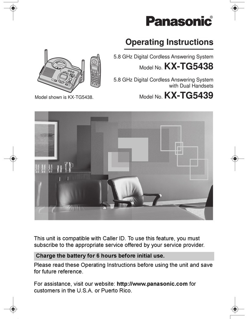 Panasonic KX-TG5438S User manual