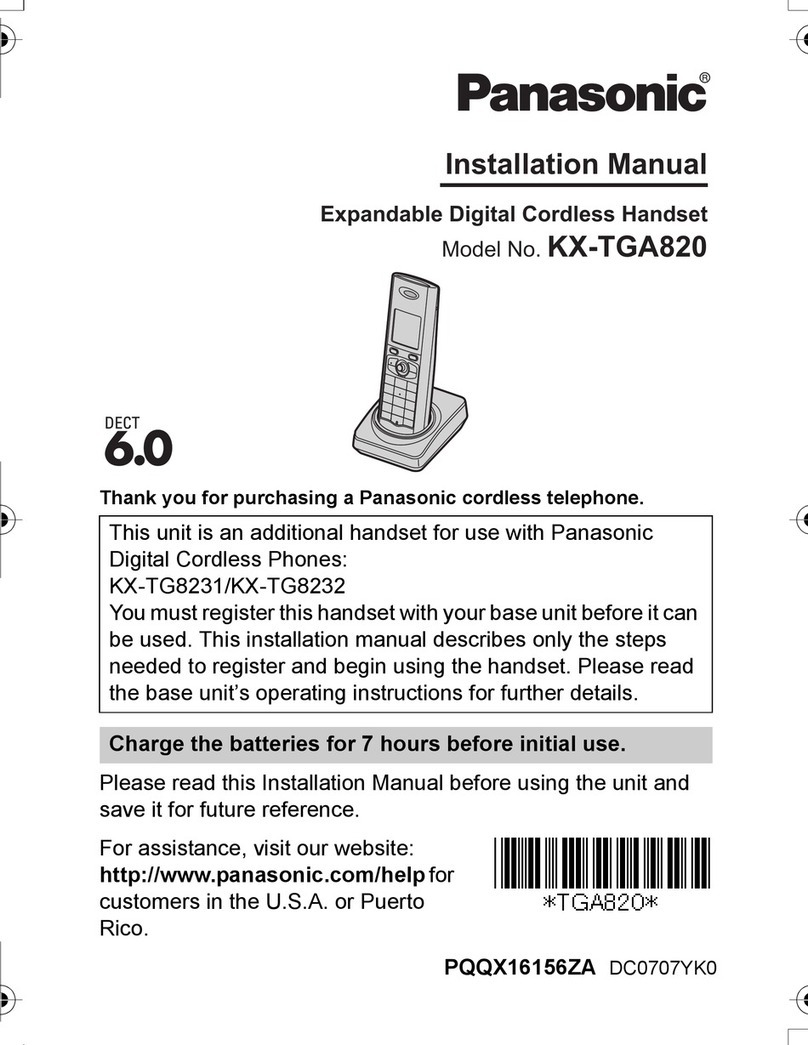 Panasonic KX-TGA820EX User manual