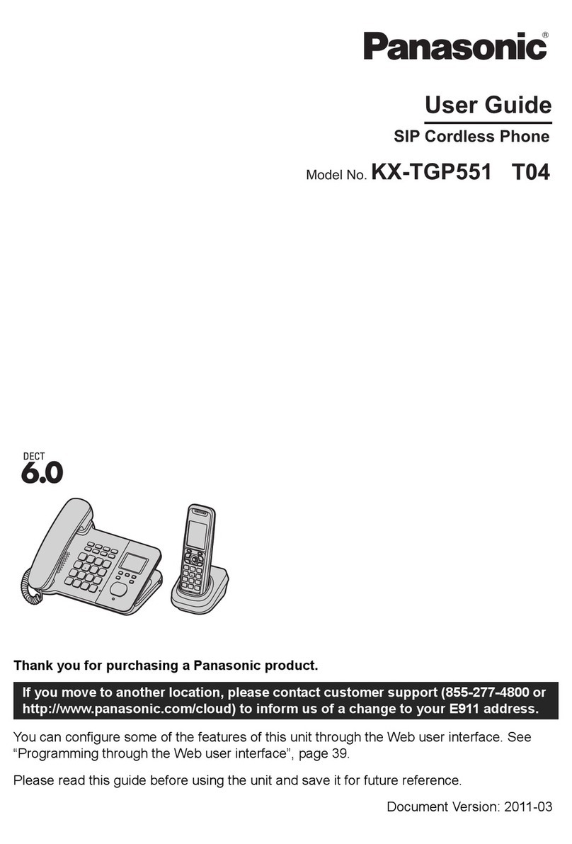 Panasonic KX-TGP551 T04 User manual