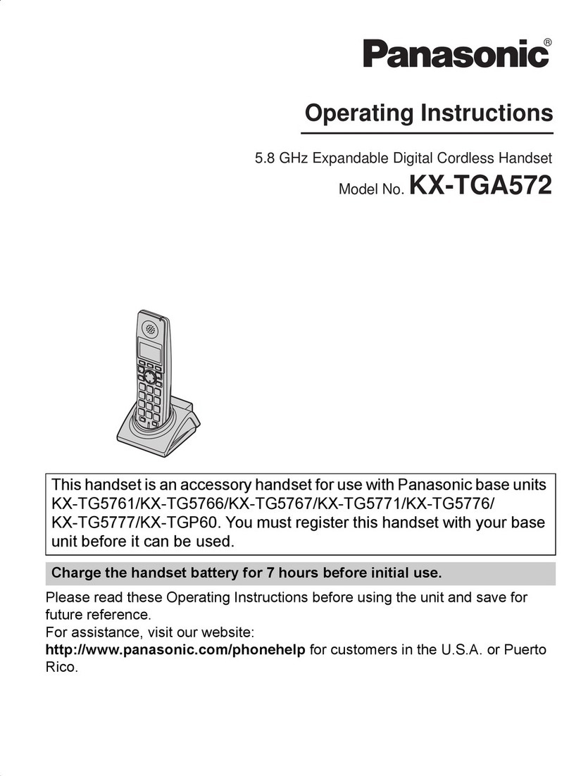 Panasonic KX-TGA572S operating instructions