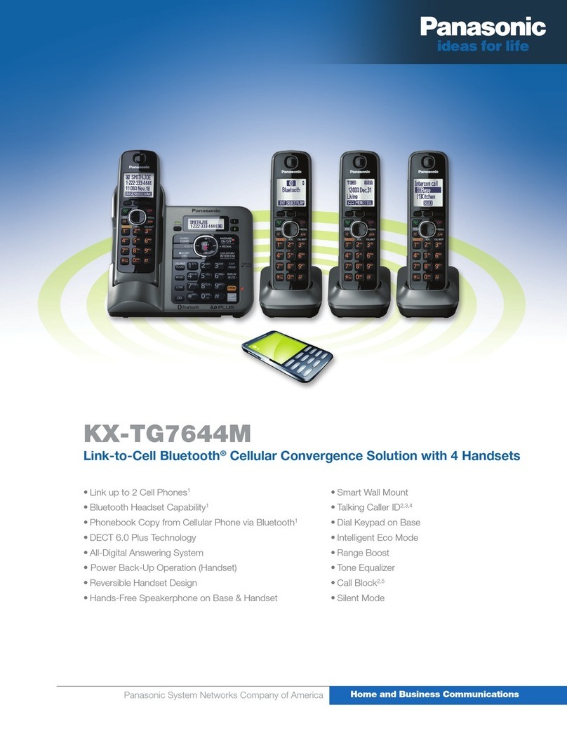 Panasonic KX-TG7644M User manual Panasonic KX-TG7644M User manual