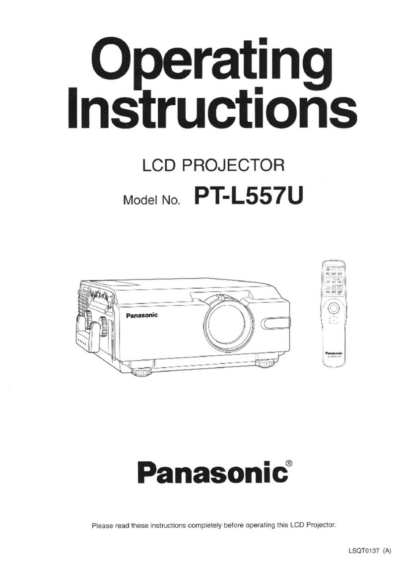 Panasonic PTL557U - LCD PROJECTOR User manual