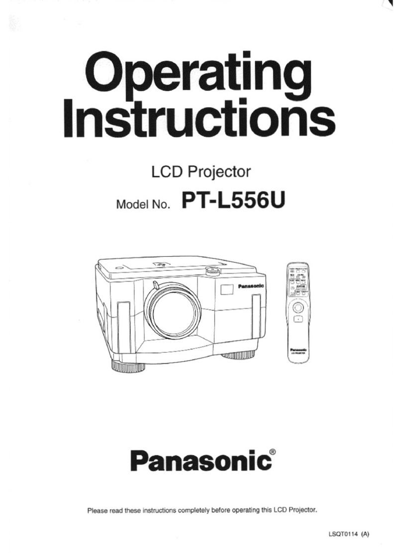 Panasonic PTL556U - LCD PROJECTOR User manual