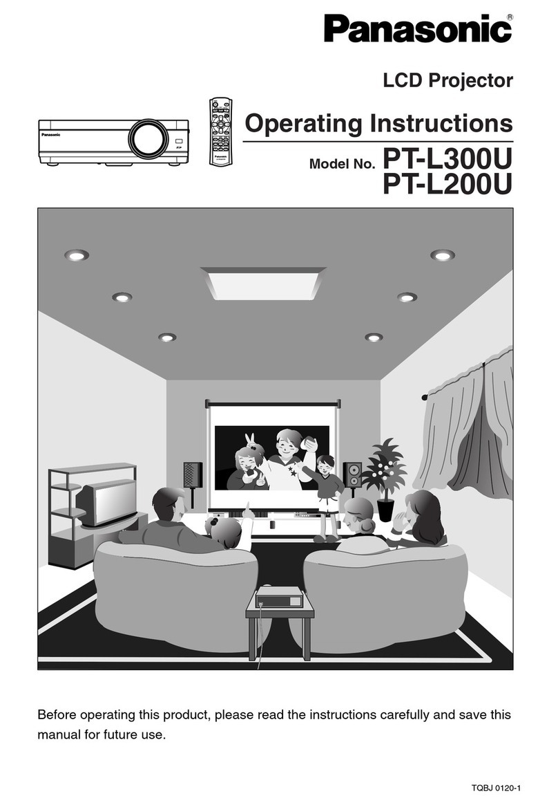 Panasonic PTL200U - LCD PROJECTOR User manual