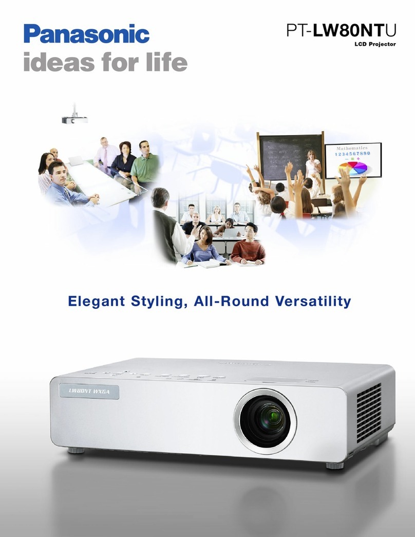 Panasonic PTLW80NTU - LCD PROJECTOR - MULTI LANGUAGE User manual Panasonic PTLW80NTU - LCD PROJECTOR - MULTI LANGUAGE User manual