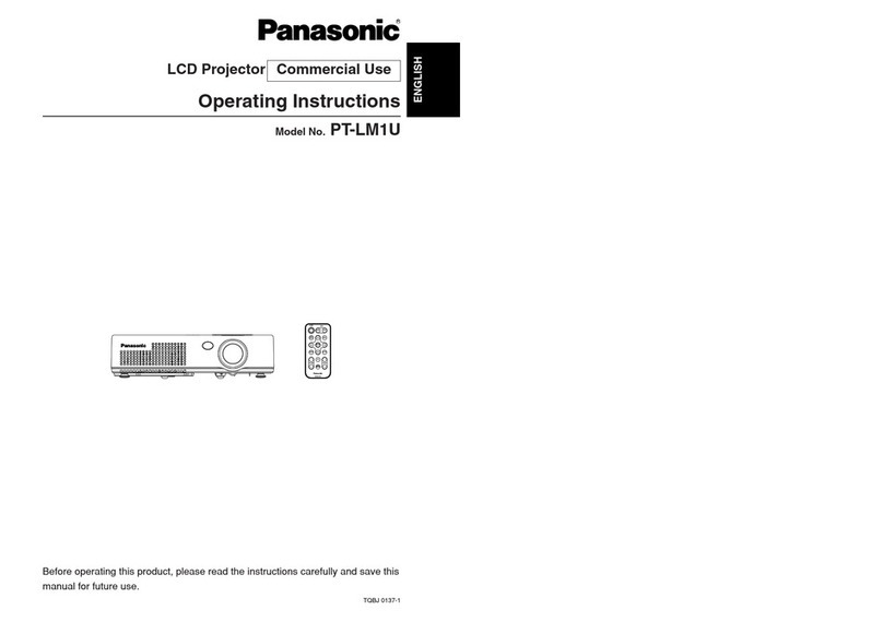 Panasonic PTLM1U - LCD PROJECTOR User manual