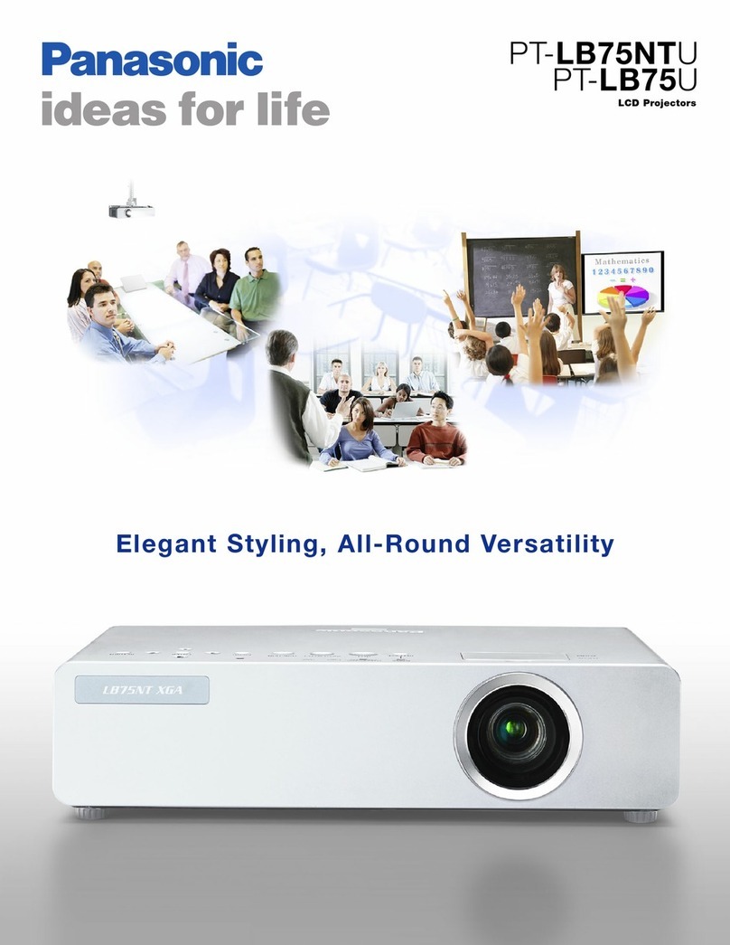 Panasonic PTLB75U - LCD PROJECTOR User manual