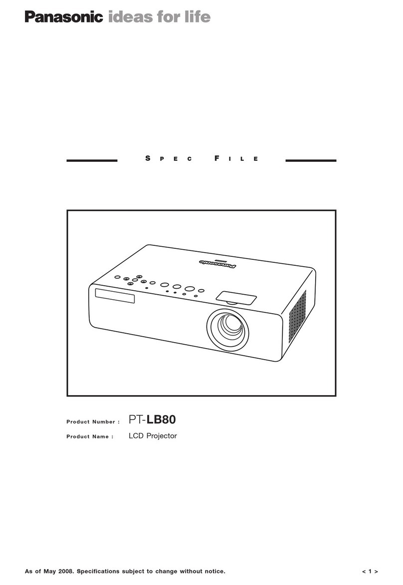 Panasonic PT-LB80 Series System manual