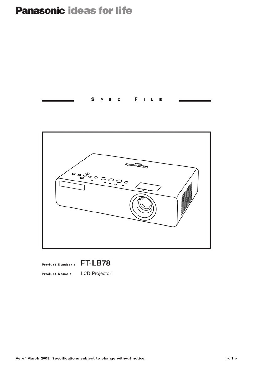 Panasonic PT-LB78 User manual