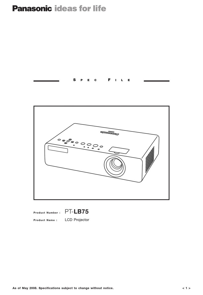 Panasonic PT-LB75 System manual