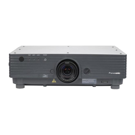 Panasonic PTD5500U - DLP PROJECTOR User manual