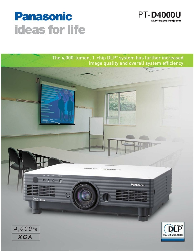 Panasonic PT-D4000U Series Brochure & specs