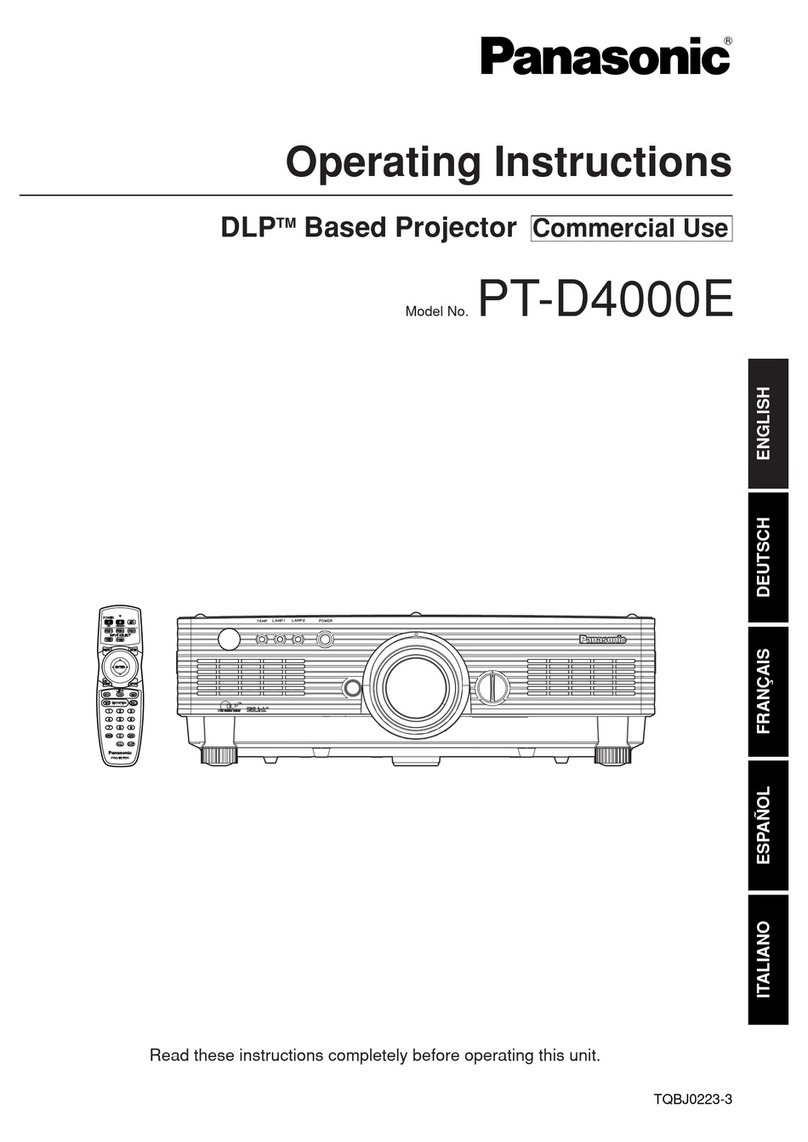 Panasonic PT-D4000E User manual