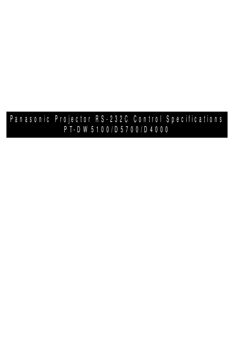 Panasonic PT-D4000 User manual Panasonic PT-D4000 User manual