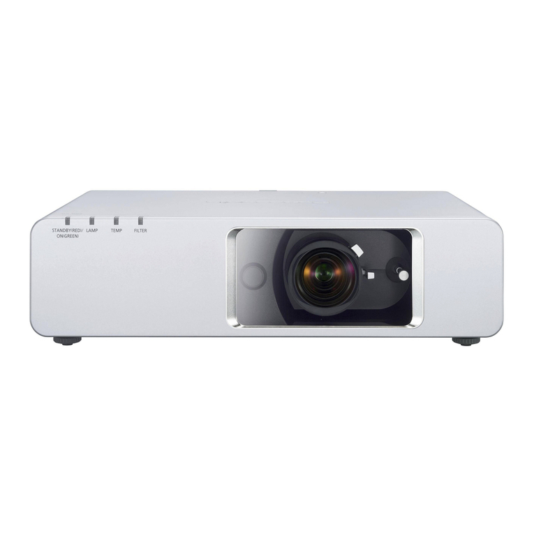 Panasonic PT-F300NTE Installation and maintenance instructions