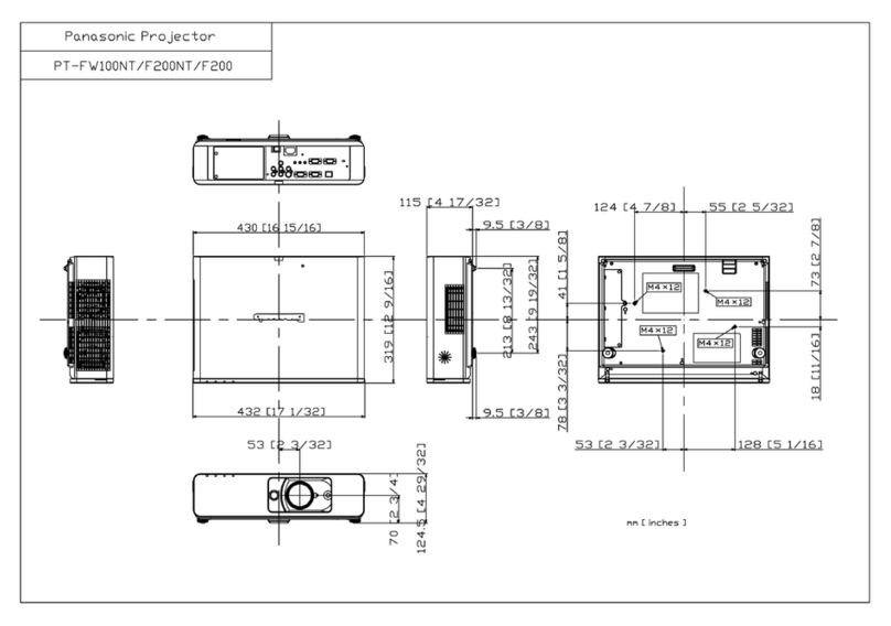 Panasonic PT-F200 Series User guide
