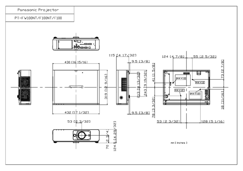 Panasonic PT-F100 User guide