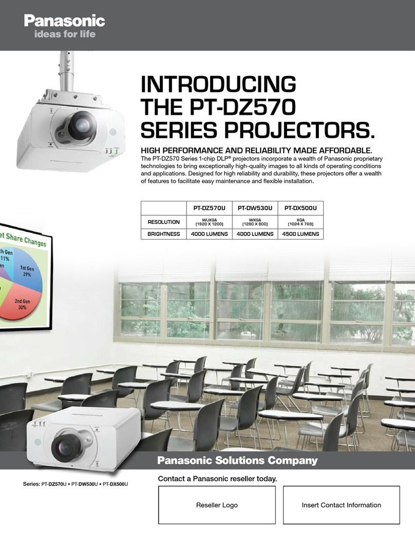 Panasonic PT-DZ570U User manual