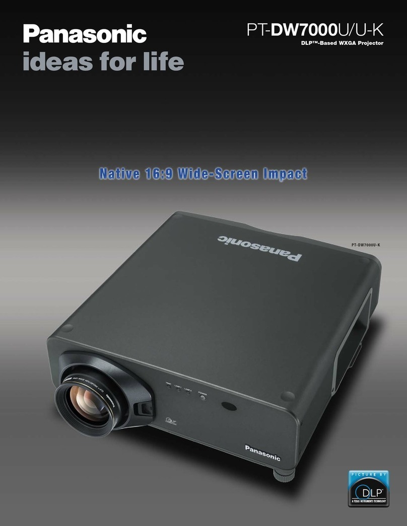 Panasonic PT-DW7000 User manual
