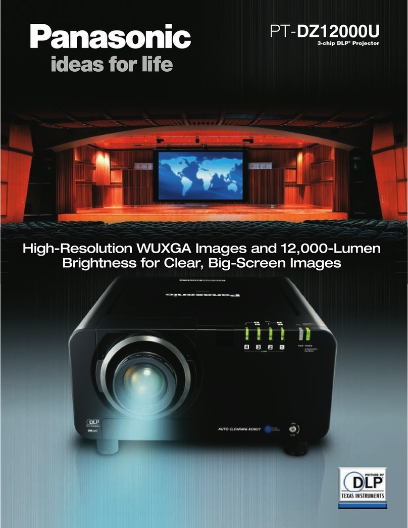 Panasonic PT-DZ12000U - WUXGA DLP Projector Brochure & specs