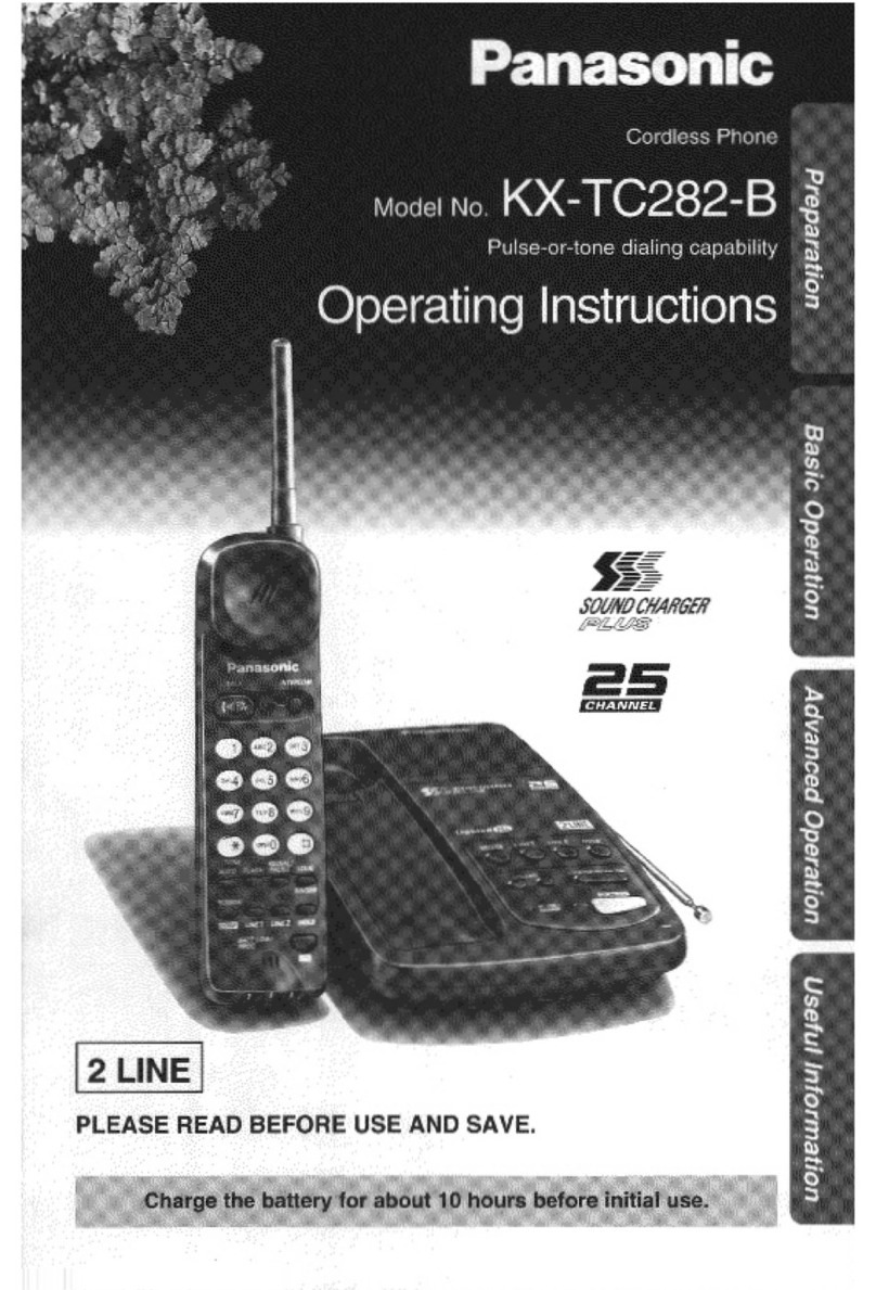 Panasonic KX-TC282B User manual Panasonic KX-TC282B User manual