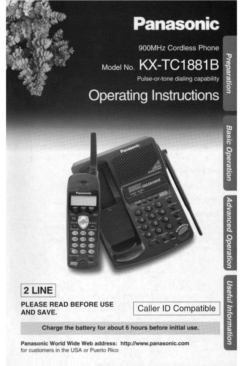 Panasonic KX-TC1881B User manual